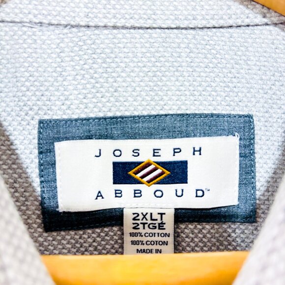 JOSEPH ABBOUD | Light grey thick cotton shirt | Classic casual | Men's XXL * - Picture 4 of 8